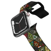 Apple Watch Series 4-6, SE (40mm) Impact Band sun bear geo dark apple watch band