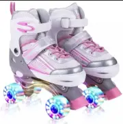 Kuxuan Saya Roller Skates Adjustable for Kids,with All Wheels Light up,Fun for &