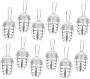 MERRYHAPY 12pcs Honeycomb Lip Glaze Empty Tube Bees Gloss Tins Tint Balms Kit Lipsticks Tubes Clear Toothpaste Jars Lip Lip Wand Lip Oil Mini Empty Lipstick Container Lip Pump Pp