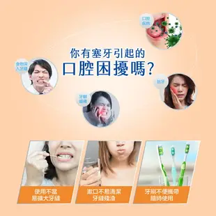 奈森克林細滑牙線棒 1000支/包+贈隨身盒x2個家庭組 台灣製造 口腔保健