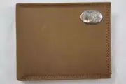 ZEP PRO Memphis Tigers Crazy Horse Leather bifold Wallet Tin Gift Box