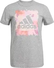 Adidas Girls' Short Sleeve Badge of Sport Square Tee