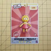 The Simpsons Lisa Simpson Bendable Posable Collectible Figurine New Sealed NIP