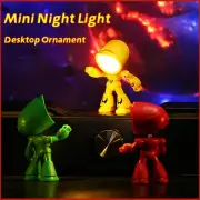 Mini Cartoon Hero LED Night Light Police Desk Table Lamp Kids Bedroom Decor