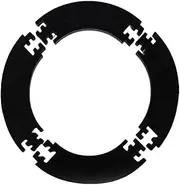Hellery Darts Board Surround Wall Guard, Removable Accessory for Game Room Replacement