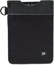 [Thread Wallets] Slim Minimalist Elastic & Leather Vertical Wallet with RFID for Men & Women | Small Credit Card Holder for Front Pocket