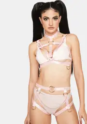 [Raveware] Blush Harness Set