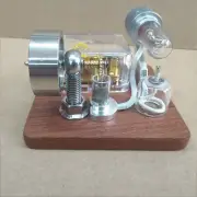 Vintage Hot Music Box Air Stirling Engine Model Antique Toy Collection Desk Gift