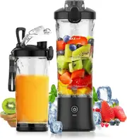 4000mAh Portable Juicer Cup 600ML 10-Leaf Blade Powerful Motor Mini Blender for Shakes Smoothis Blender Mixer Cup Outdoor