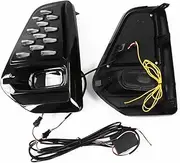 LED DRL Daytime Running Light Front Bumper Fog Lamps with Turn Signal Assembly Accessories Compatible With Nissan Kicks 2021 2022