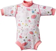 Splash About Baby Girls Happy Nappy Wetsuit One Piece Swimsuit, Forest Walk, 12-24 Months