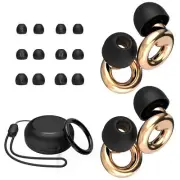 Ear Plugs for Sleeping2 Pairs of Stylish Reusable Noise Reduction Earplugs wi...