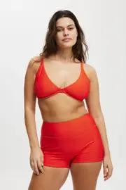 [Body] Body - Balconette Bra D+ Bikini Top - Mandarin red shimmer L MANDARIN RED SHIMMER