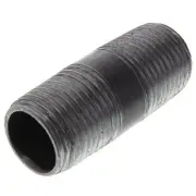 3/4" BLACK STEEL 2" LONG NIPPLE pipe 3/4 x 2 - LOT OF (10) malleable iron