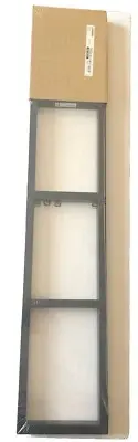 IKEA LERBERG 10035 Metal Media Wall Mount Shelf Charcoal CD DVD Rack NEW