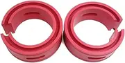 laiyongbr 2pcs Car Rubber Shock Absorber Spring Bumper Buffer Power Cushion A/B/C/D/E Typ Spring Suspension Buffer(Type-E Red)