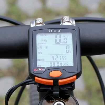 Cycling Speedometer Bicycle Digital Computer Multifunction LCD Display Odometer