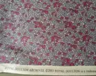 ROYAL DOULTON ARCHIVES 2003 PINK PURPLE WOODROW STUDIOS QUILT PATCHWORK FABRIC