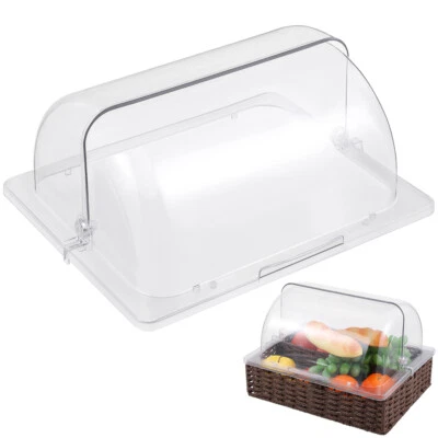 Dustproof Food Cover Clear Cake Cookie Display Case Dessert Showcase Bakery Pan