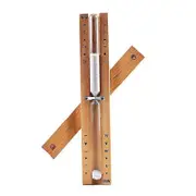 Wall Mounted Wooden Sauna Hourglass Timer - 15mins Sandglass Clock White
