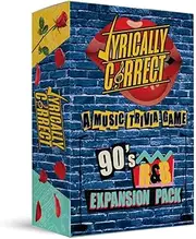 Lyrically Correct 90's Expansion Pack Music Trivia Card Game| Multi-Generational Family Gatherings, Adult Game Night and Fun Trivia