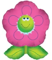 Smiling Flower Shape 28" Foil Balloon (Non-Packaged)