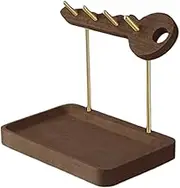 Wooden Entryway Key Rack – Rustic Wall Mount Tray, Home Organizer Stand, Vintage Hook Storage Shelf, Decorative Indoor Hanger, Living Room Accent, Functional Decor Piece, Hanging Solution