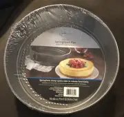 Mainstays 9" Springform Clamp Open Side Cake Pan Gray 2 ¾” Deep NIP