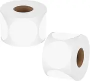 Yharnamite 1000 Pcs Round Thermal Labels, 1 Inch Self-Adhesive Thermal Stickers Labels, Thermal Printer Labels, for Name Tag, Address, Logo Design, Shipping, DIY Design (White)