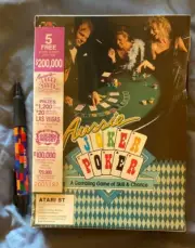 Joker Poker Atari 1040/520 ST NEW Disk By Joker Software