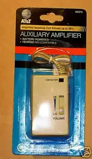 AT&T AUXILIARY AMPLIFIER Telephone Amp 00375 FOR "Rotary Dial Phones"