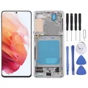 For Samsung Galaxy S21 5G SM-G991 TFT LCD Screen Digitizer Full Assembly with Frame Silver
