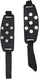 [Bxzpzplj] Boot Cleats 1 Pair Ice Cleats for Shoes and Boots Traction Cleats with Strap Crampons Ice Snow Grips for Climbing Winter Walking Jogging Hiking Winter Shoe Spikes/843/118