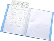 A5 Display Book Presentation Folders with 60 Clear Pockets 8.86x6.5 inch Plastic Project Folder Display Folder for Artwork, Document, Photo, A5 Display Book