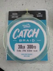 300yd Spool of Yellow Jarvis Walker Catch Braided Fishing Line