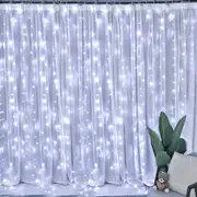 Curtain Fairy Hanging String Lights LED Home Wedding Party 20-50-100LED WARM