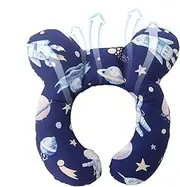 Children Travel Pillow Cushion | U-Shaped Kids Pillows | Toddler Pillow Cartoon Pattern Design Optimal Support Breast Feeding Pillows for Moms and Babies