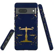 For Google Pixel 7 Case Tough Protective Cover Libra Drawing