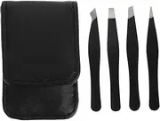 Healvian 1Set Stainless Steel Eyebrow Tweezers Practical Beauty Tool for Makeup Ergonomic Design for for Home Use and Travel Unisex Eyebrow Clip
