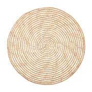 Magpie Palm Fibre Round Placemat (Set of 4)- Natural Weave, Eco Friendly, Plant Based, Table Mat, Dining Placemat, Dining Room Setting, Table Protector
