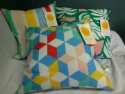 TARGET SUN SQUAD COLORFUL OUTDOOR PILLOW UV TREATED FADE RESISTANCE 16" X 16"