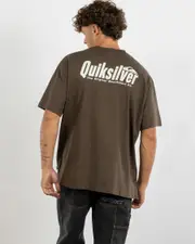 [Quiksilver] Quiksilver Men's Replay T-Shirt in Turkish Coffee Size Large L Turkish Coffee