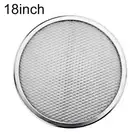 16/18/22 inch Aluminum Mesh Pizza Screen Baking Tray Thin Crust Crisper Hole Pan