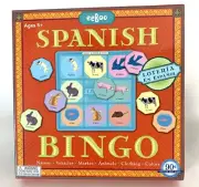EeBoo Spanish BINGO Learn Colors Clothing Animals Vehicles & More ***New Sealed