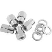 Aeroflow 0.550 Shank Open Nuts 7/16 Chrome 7/16-20" Wheel (5) - AF3031-6000