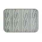 Dearfoam Faux Fur Memory Foam Bath Rug Mat 18X27 Gray New NWT