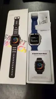 Smart Watch IOS/Android IP68, Heart Rate, Blood Oxygen, Bluetooth, Alexa Blue