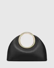 Cloe Black Leather Handbag