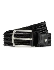 [Aquila] Devon Leather Belt in Black