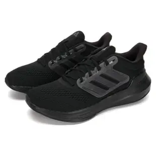 【adidas 愛迪達】adidas ULTRABOUNCE 男慢跑鞋 全黑 KAORACER HP5797